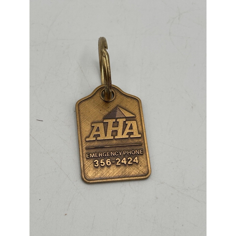 Vintage American‎ Homeowners Association Mailbox Tag Brass Keychain
